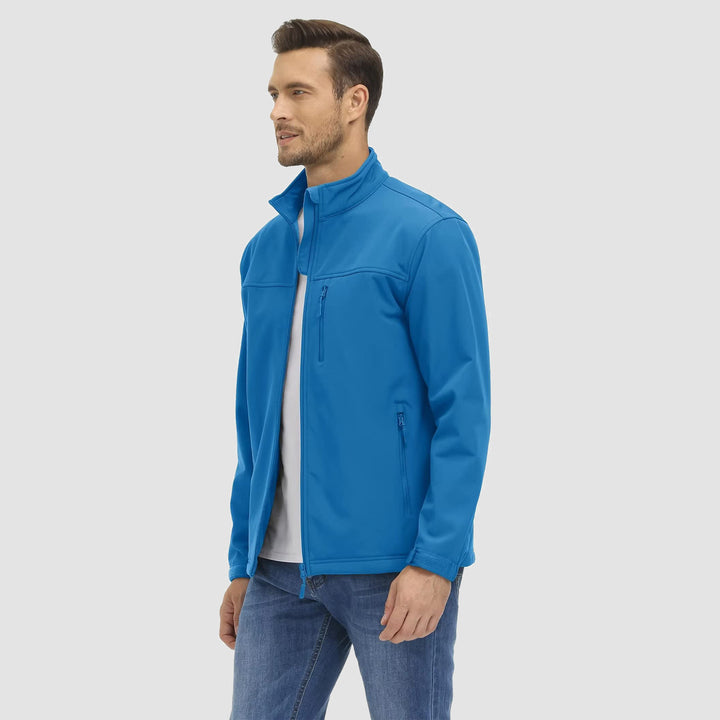 Men's Fleece Lined Jacket Lightweight Waterproof Jacket - MAGCOMSEN