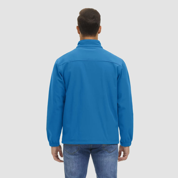 Men's Fleece Lined Jacket Lightweight Waterproof Jacket - MAGCOMSEN