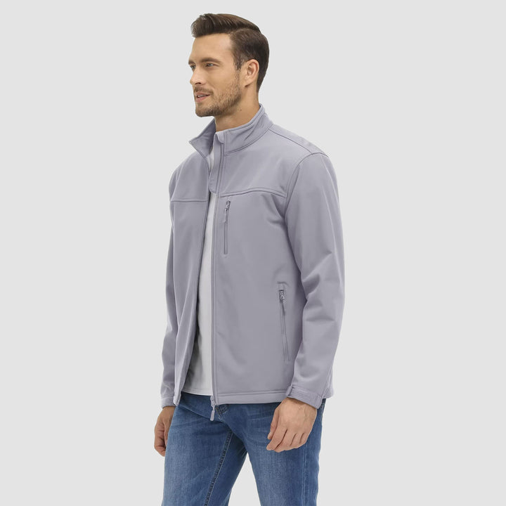 Men's Fleece Lined Jacket Lightweight Waterproof Jacket - MAGCOMSEN