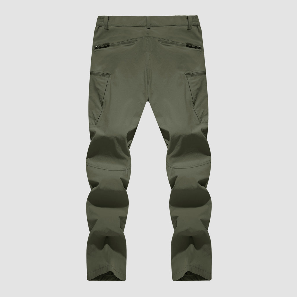 Men's Hiking Pants Water Repellent Cargo Pants with 8 Pockets Ripstop Lightweight Workout Pants