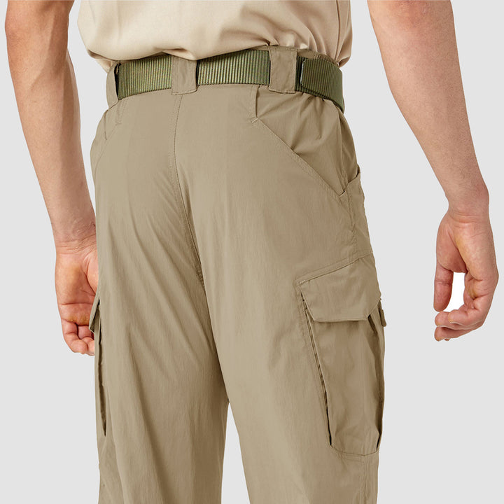 Men's Hiking Pants with 9 Pockets Quick Dry Cargo Trousers