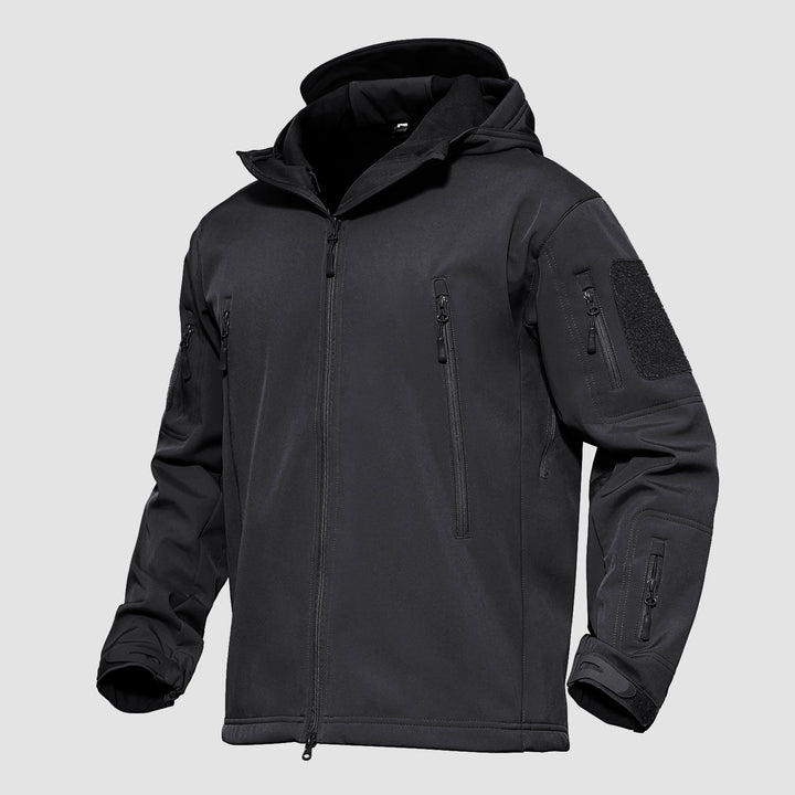 Men's Hooded Tactical Jacket Water Resistant Soft Shell Winter Coats