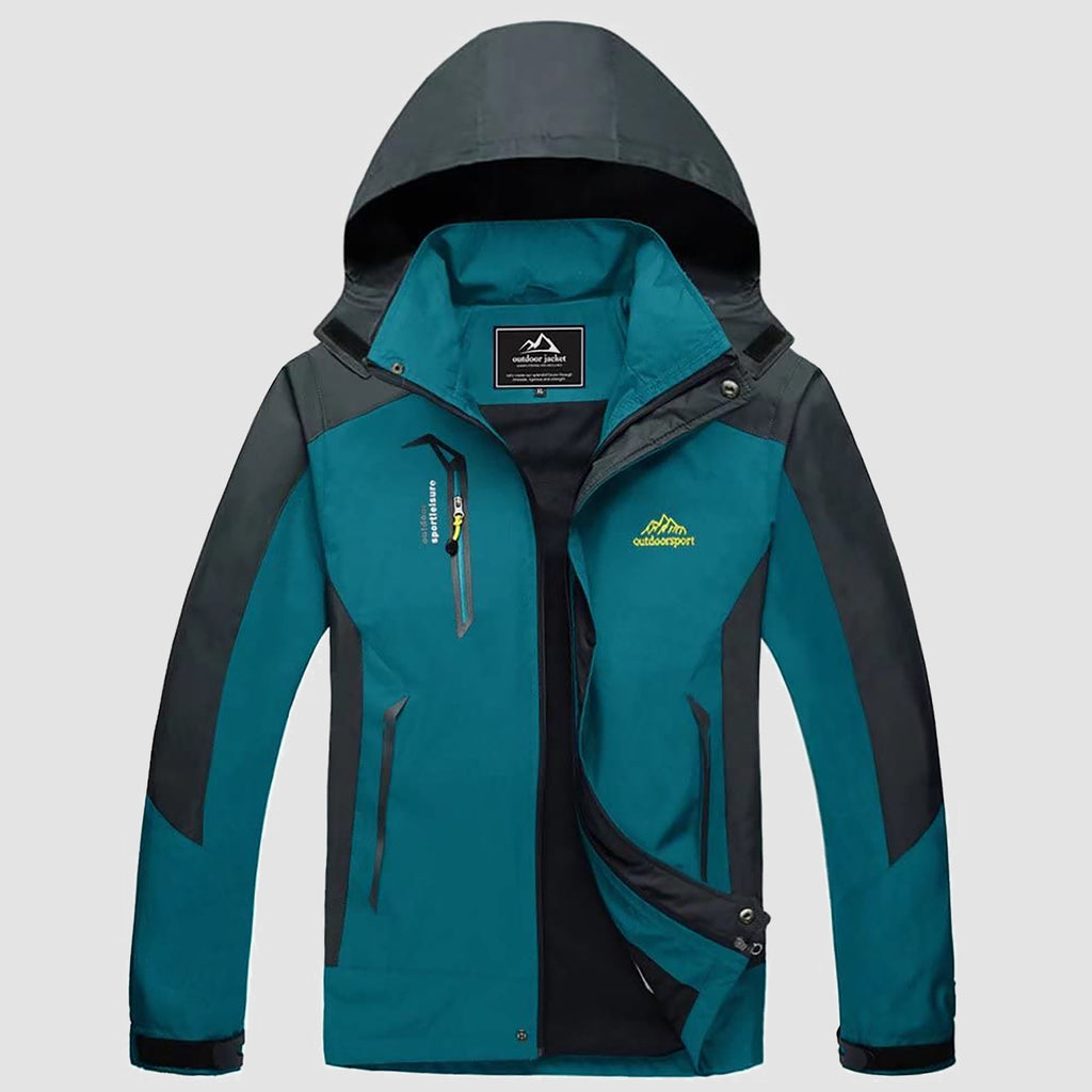 Men's Hooded Waterproof Jacket Lightweight Rain Jacket Running Jacket Sportswear