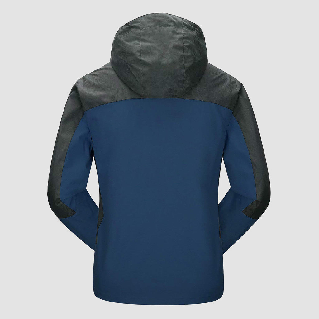 Men's Hooded Waterproof Jacket Lightweight Rain Jacket Running Jacket Sportswear