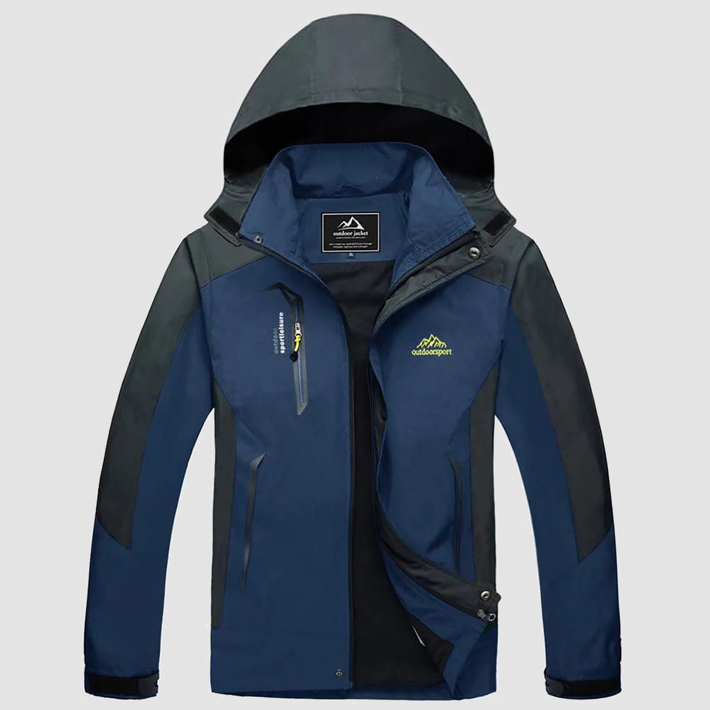 Men's Hooded Waterproof Jacket Lightweight Rain Jacket Running Jacket Sportswear