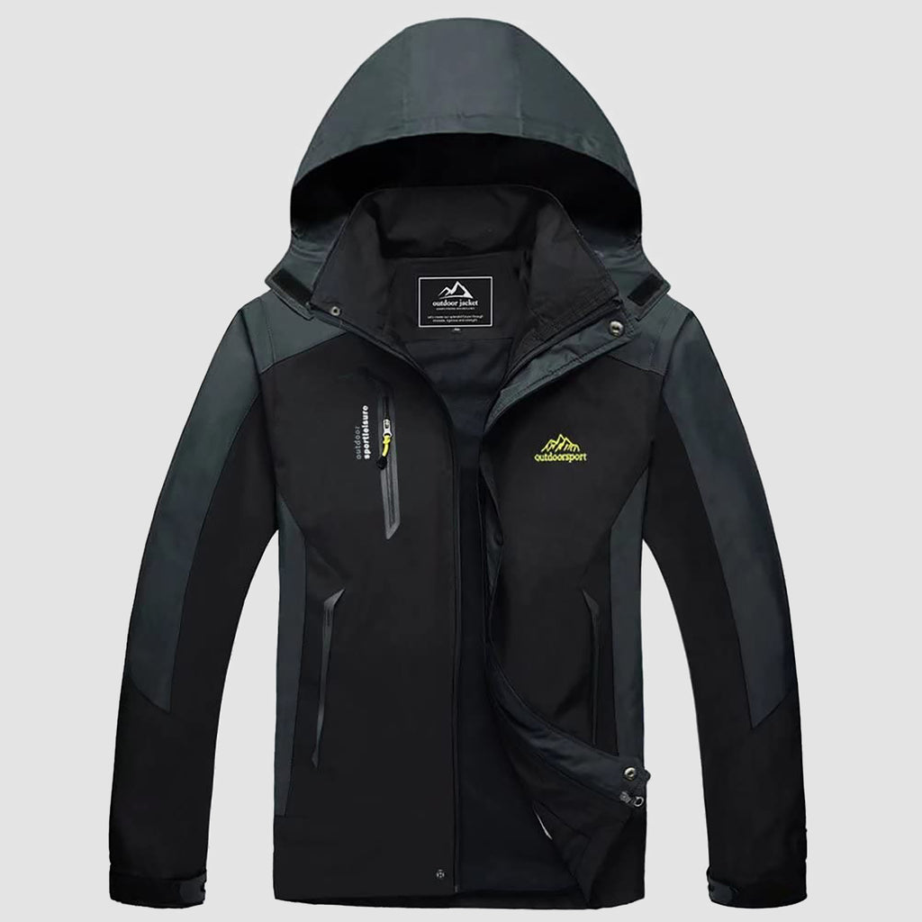 Men's Hooded Waterproof Jacket Lightweight Rain Jacket Running Jacket Sportswear
