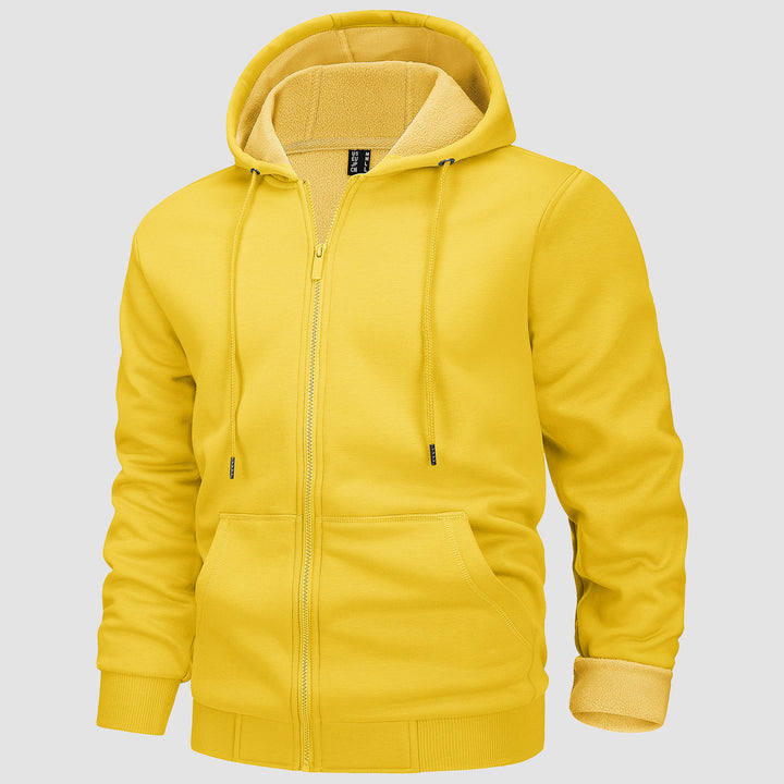 Men's Hoodie Jacket  Fleeces Zip Up Sweatshirt - MAGCOMSEN