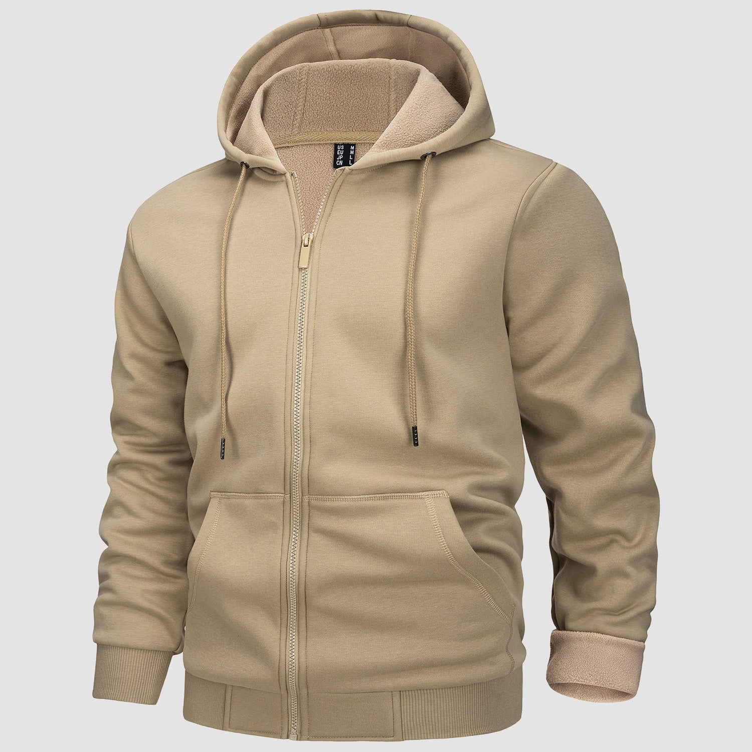 Men's Hoodie Jacket  Fleeces Zip Up Sweatshirt