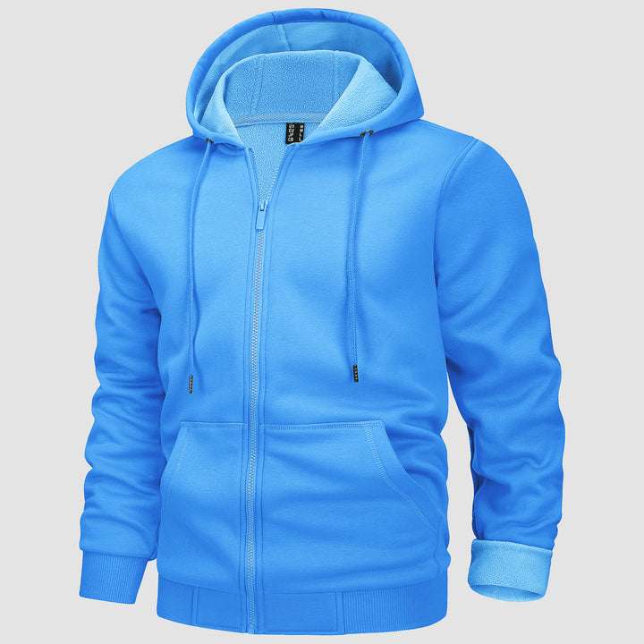 Men's Hoodie Jacket  Fleeces Zip Up Sweatshirt - MAGCOMSEN