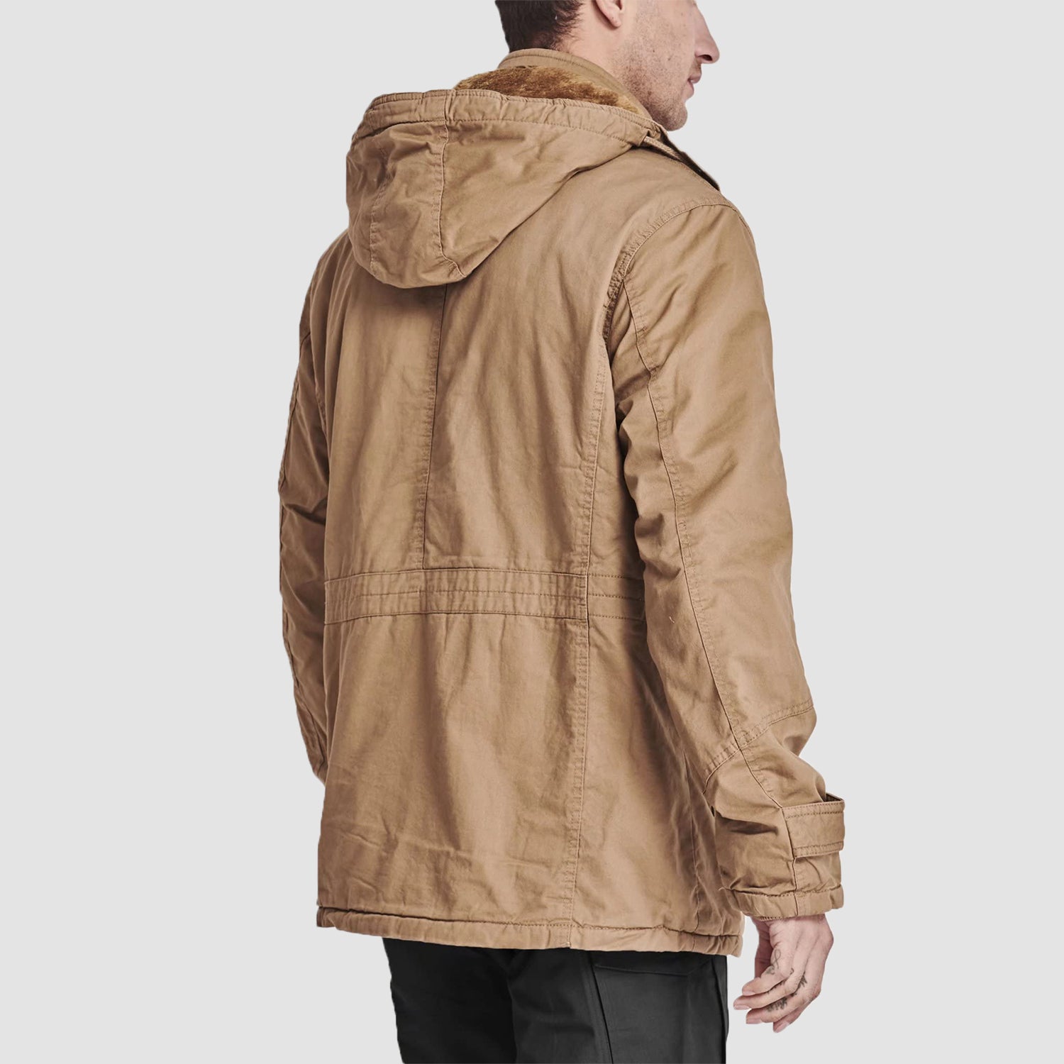 Cargo jacket clearance with hood