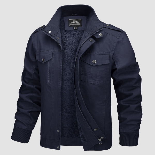 Blue military jacket mens best sale