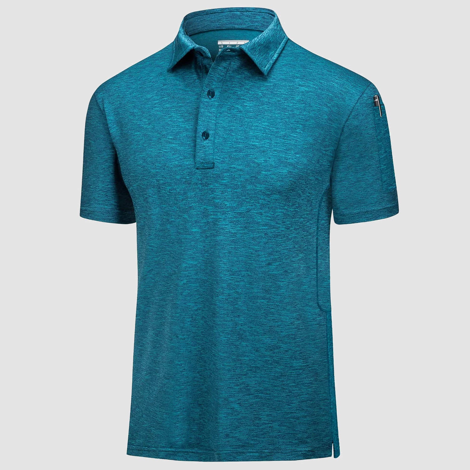 Men's Jersey Breathable Polo T-shirt Quick Dry Performance Golf Sports