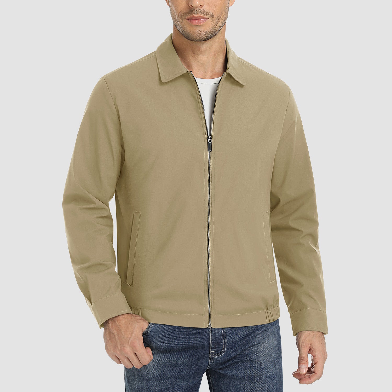 Men's Lightweight Jacket Casual Laydown Collar Jacket – MAGCOMSEN