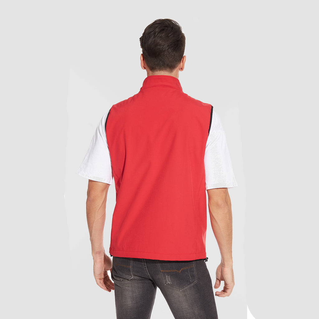 Men's Lightweight Vest Windproof Sleeveless Jacket Outdoor Hiking Camping Fishing Photography Gilet with Zip Pockets