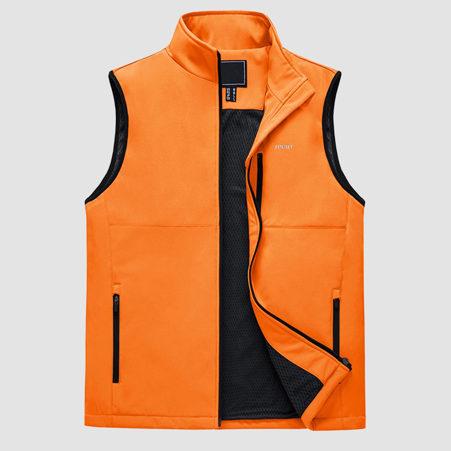 Simplmasygenix Clearance Men's Leather Coat Zipper Thin Sports Multi-bag  Quick-drying Loose Vest Mountaineering Tooling Outdoor Vest 