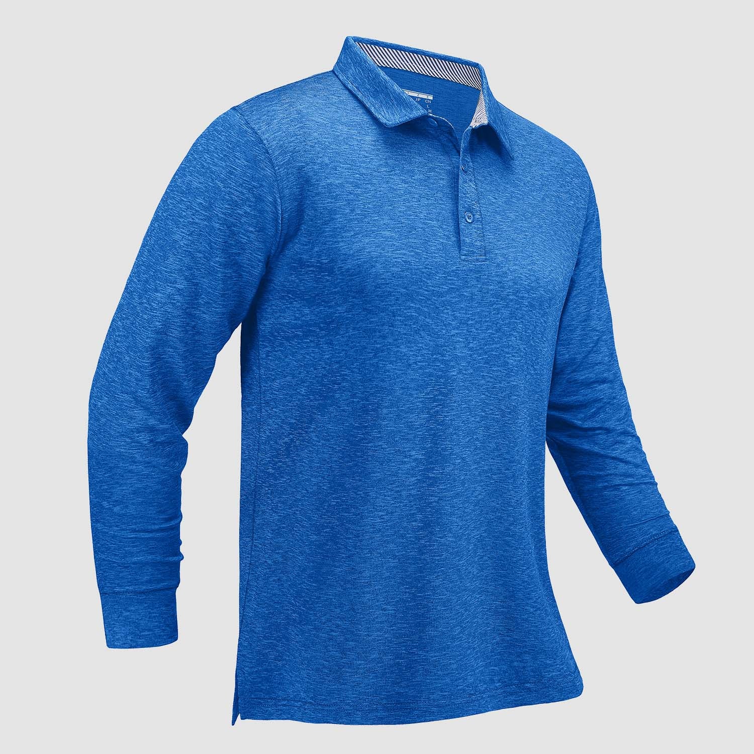 Men's Long Sleeve Golf Polo Shirts Collared Casual Athletic Quick Dry Shirts