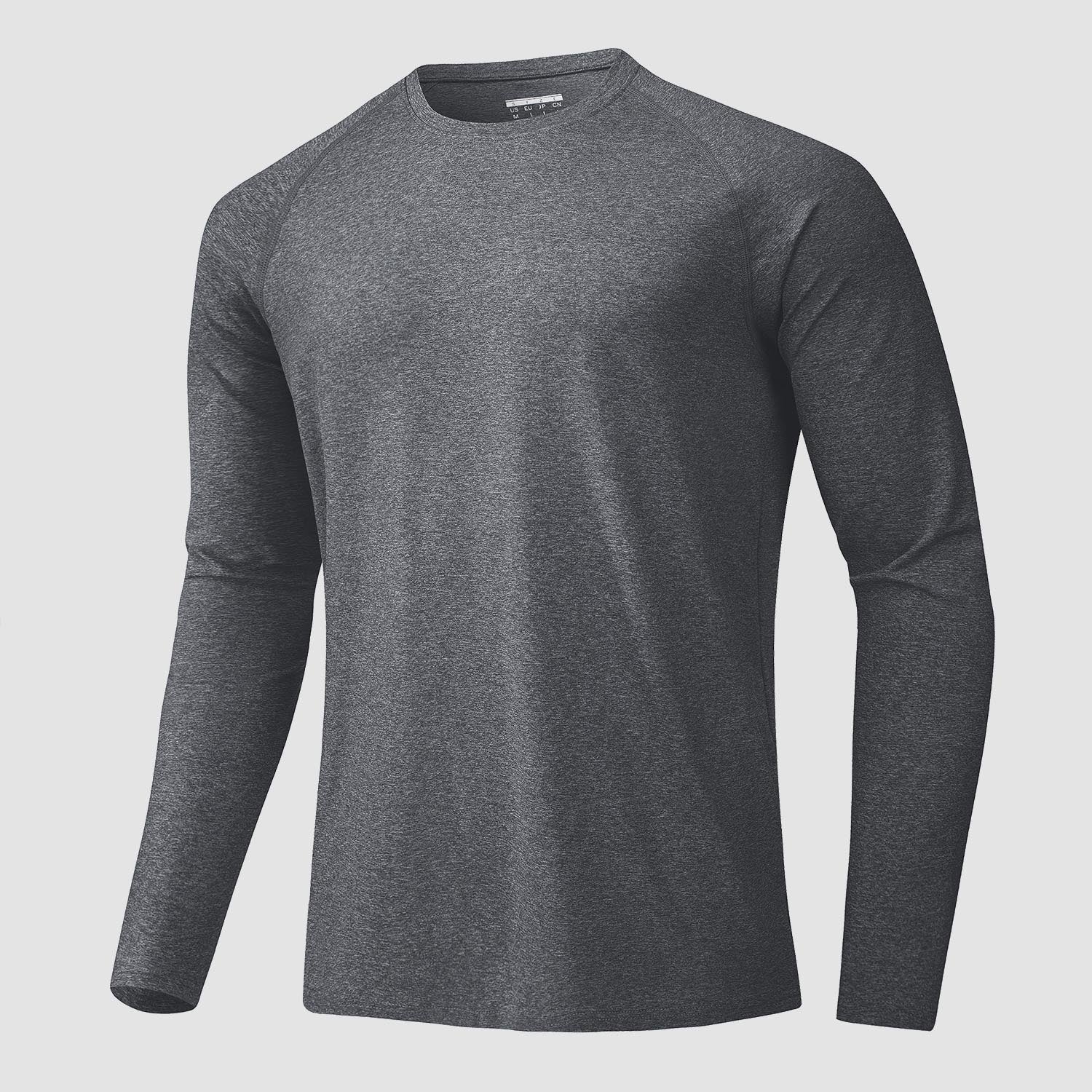 Men's Long Sleeve Shirts UPF 50+ UV Sun Protection Athletic Shirts for Hiking Running Workout Rash Guard
