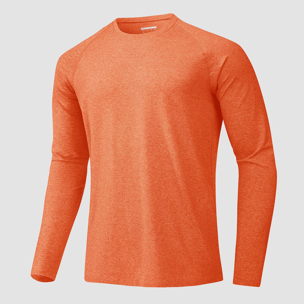 Men's Long Sleeve Shirts UPF 50+ UV Sun Protection Athletic Shirts for Hiking Running Workout Rash Guard