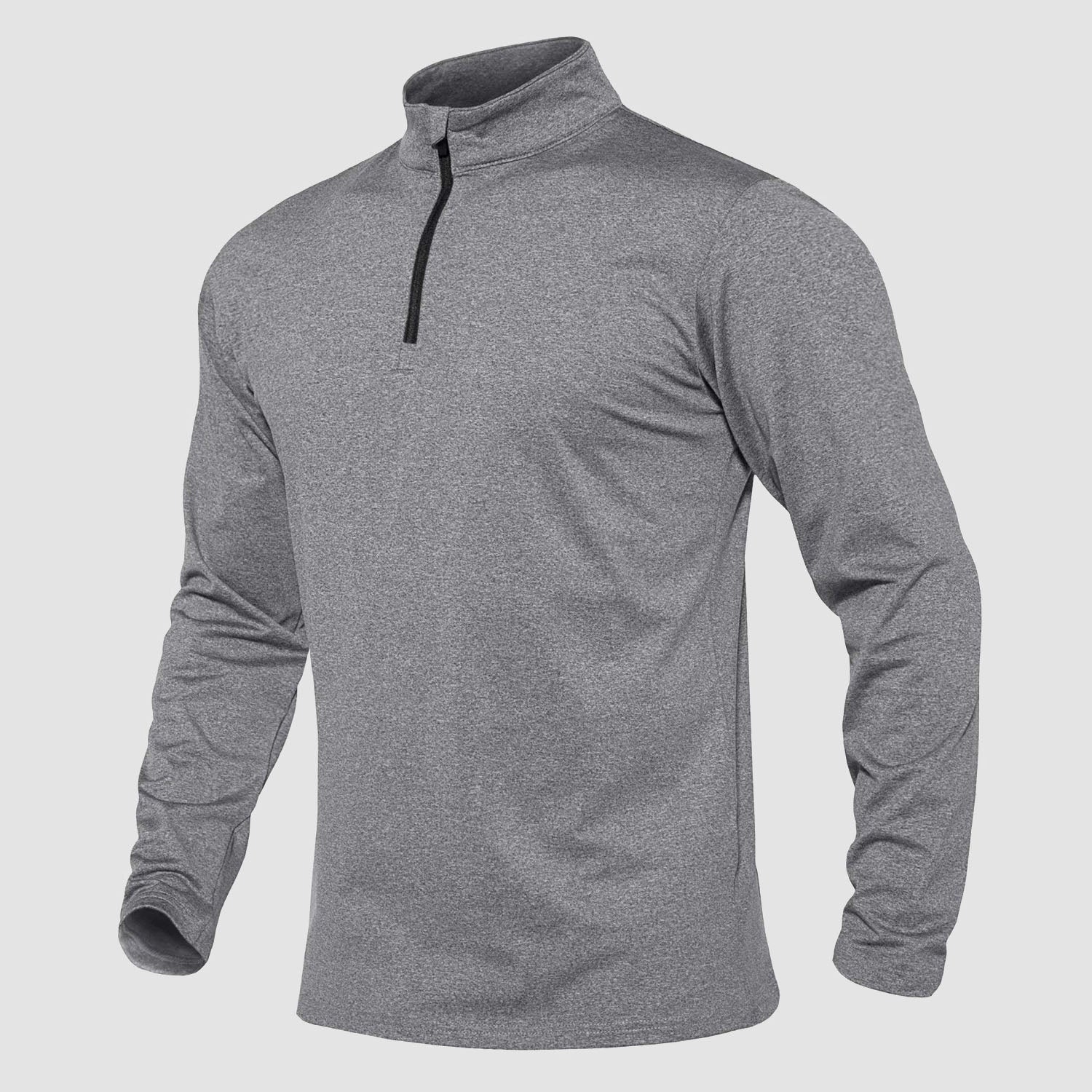 Men's Athletic Shirt 1/4 Zip Fleece Long Sleeve Sweatshirts