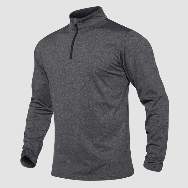 Men's Athletic Shirt 1/4 Zip Fleece Long Sleeve Sweatshirts - MAGCOMSEN