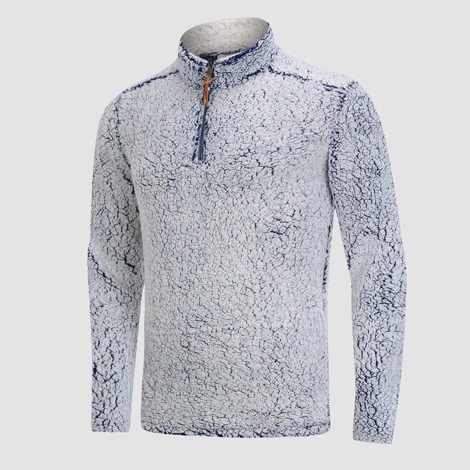 Men's Sherpa Pullover Sweater 1/4 Zip Fuzzy Fleece Jacket – MAGCOMSEN