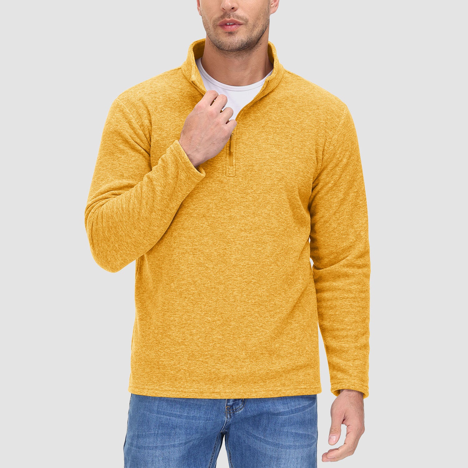 Men's 1/4 Zip Pullover Shirt Long Sleeve Sweatshirts