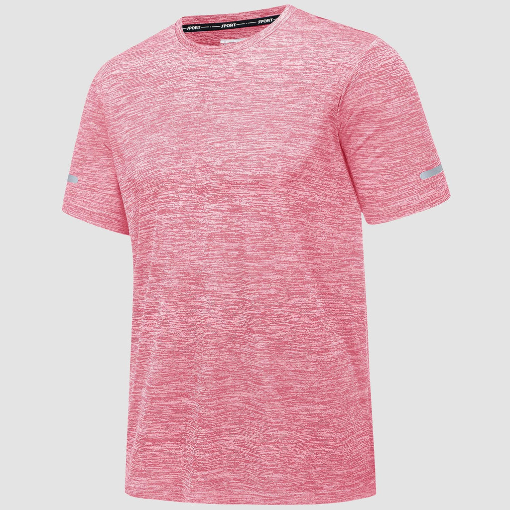 Men's T-Shirt Tagless Quick Dry Athletic Running Shirts Performance Tee