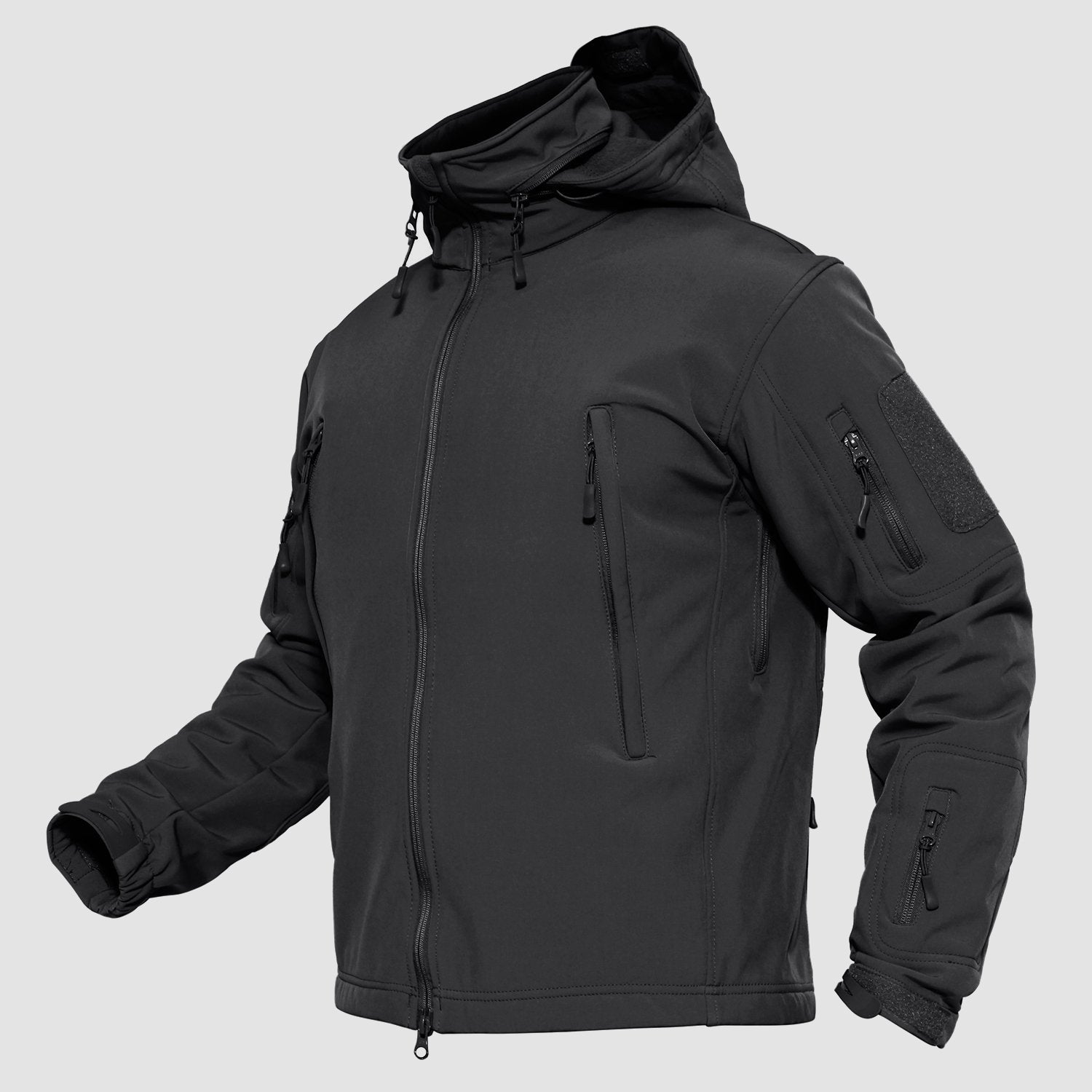 Buy MAGCOMSEN Men's Hoodie Fleece Jacket 6 Zip-Pockets Warm Winter Jacket  Military Tactical Jacket, Army Green, Large at
