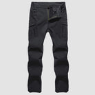 Men's Tactical Pants with 9 Pockets, Water Repellent, Warm Fleece Lined, Winter Snow Ski Pants