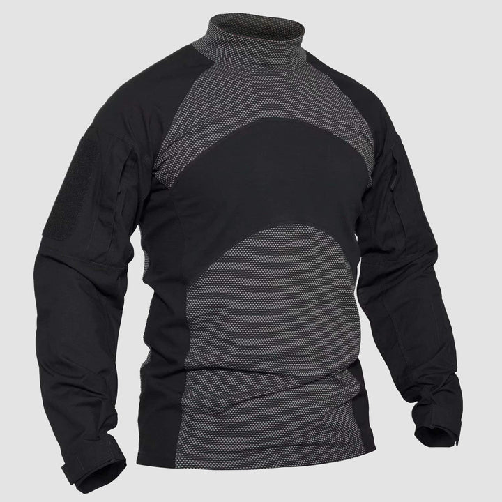 Men's Tactical Shirts Long Sleeve Military Combat Shirts with Pockets