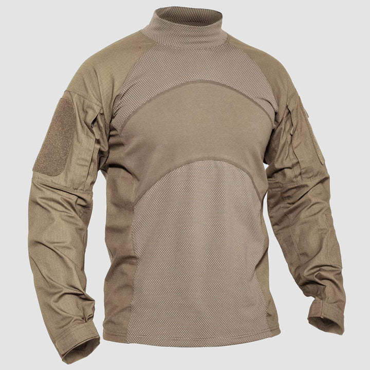 Men's Tactical Shirts Long Sleeve Military Combat Shirts with Pockets