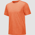 Men's Tagless Crewneck Moisture Wicking Running Gym Wokout Fitness Athletic Tee Shirt