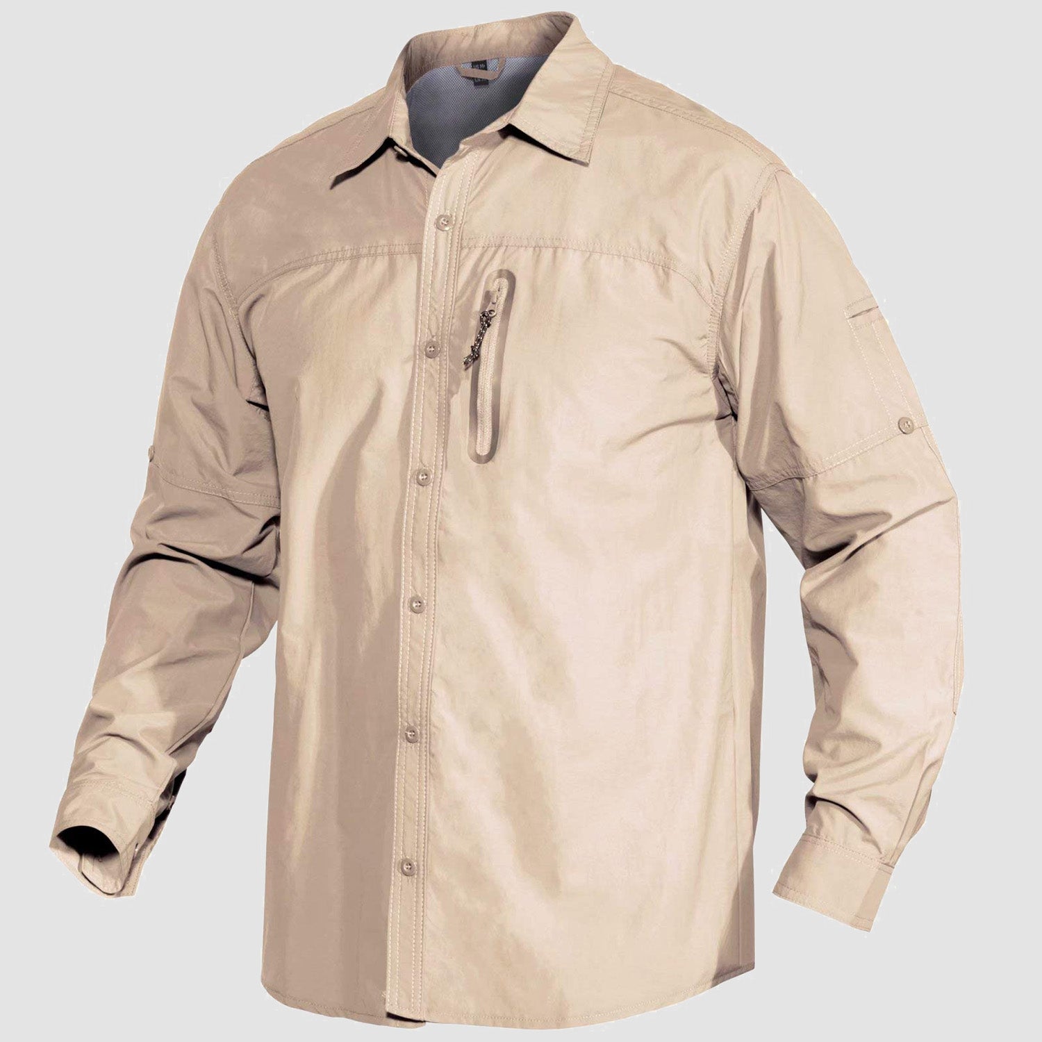 Men's Tactical Shirts with Zipper Pocket Long Sleeve Work Shirts – MAGCOMSEN