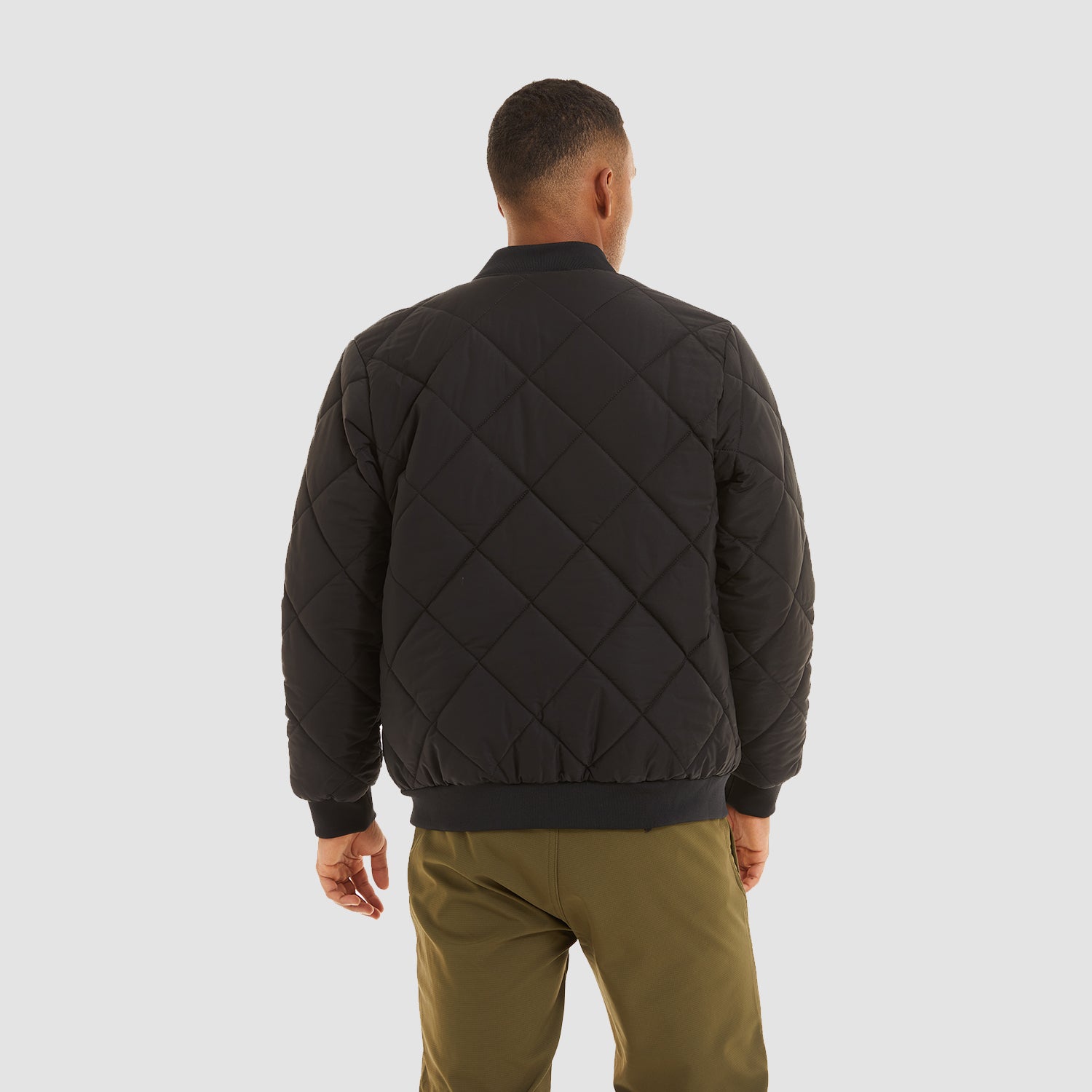 Men's Winter Bomber Jacket Outerwear with Zipper Pockets Thicken Warm Windbreaker Coats