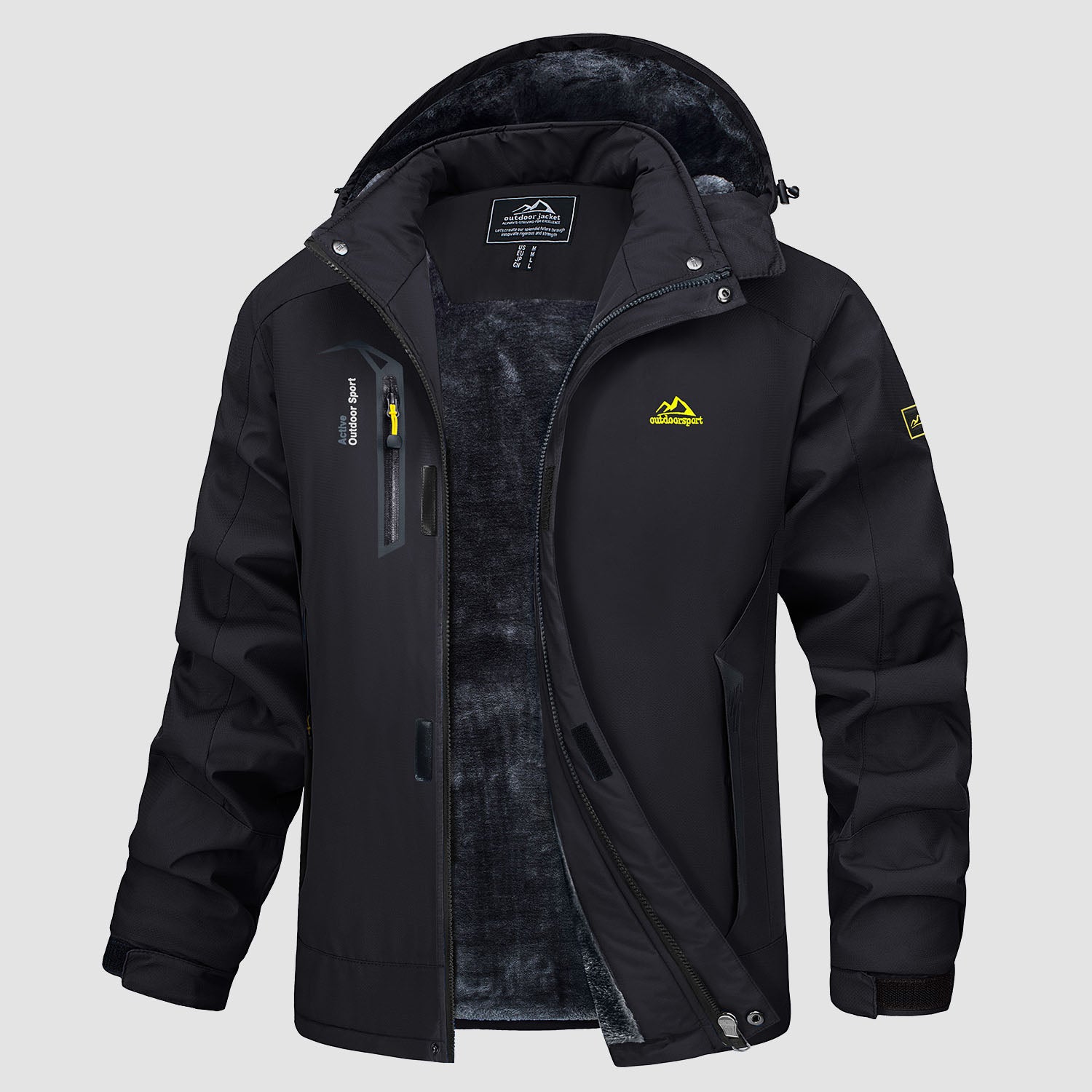 Men's Winter Jacket Outdoor Jacket Warm Lined Waterproof Parka Army Coat S  M-XXL 
