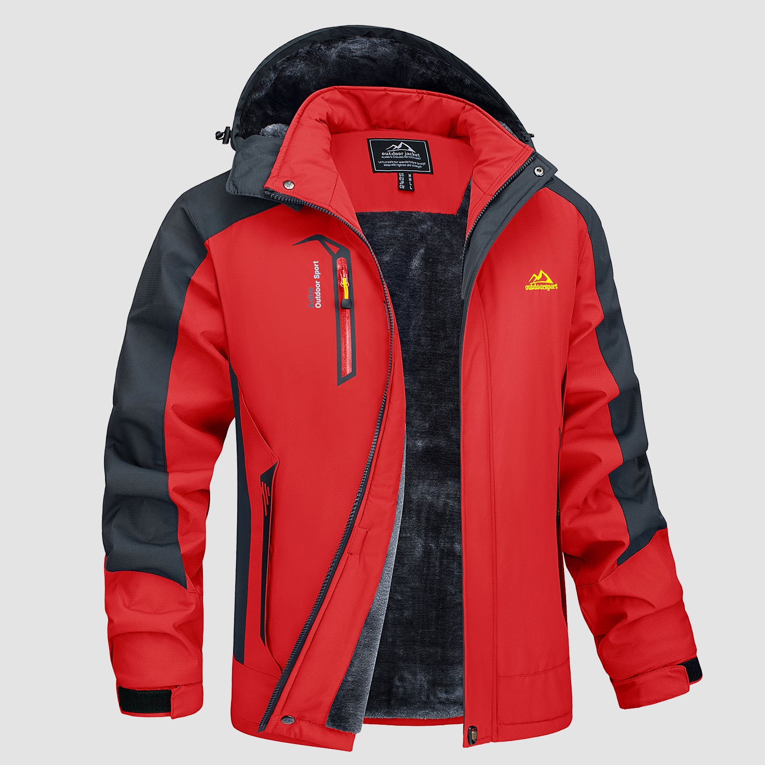 Gamakatsu Winter Windproof Rain Jacket Fleece Lined Fishing Jacket Keep  Warm Men's Winter Coats With Multi-Pockets - AliExpress