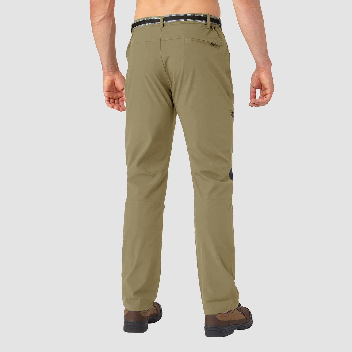 Men's Winter Pants Fleece Lined Ski Snow Pants Water Resistant with 4 Zip Pockets