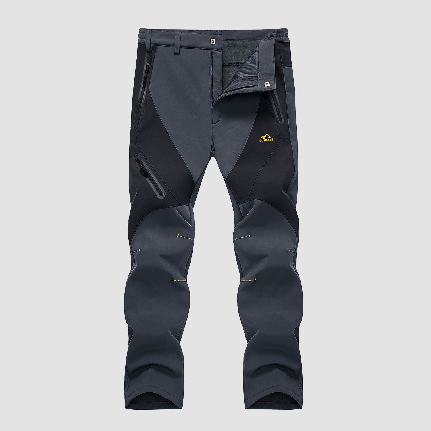 Men's Winter Pants Snow Pants Fleece Lined Water Resistant with 4