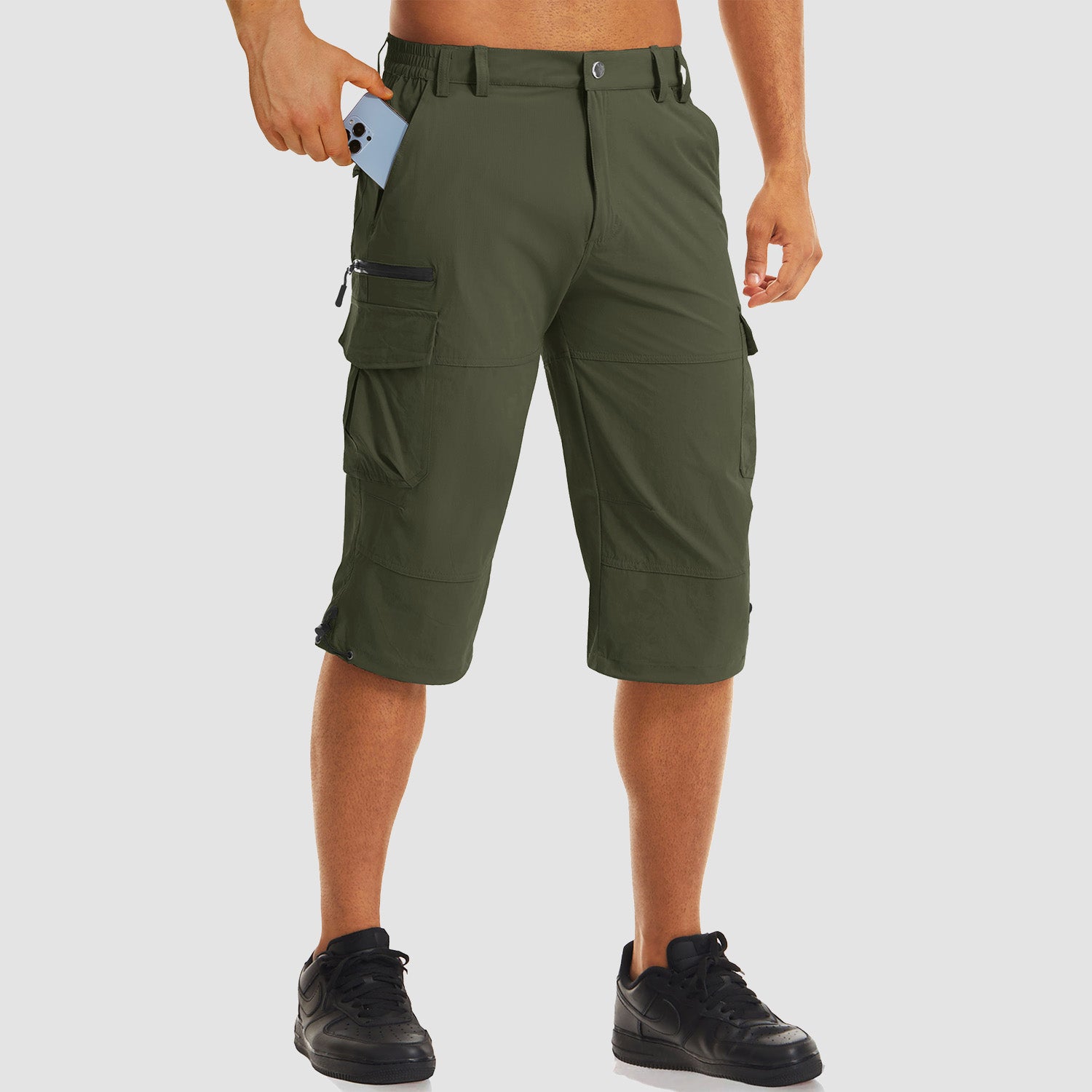 Men 3/4 Leggings Fitness Compression Sports Tights Base Layer Yoga Pants -  Walmart.com