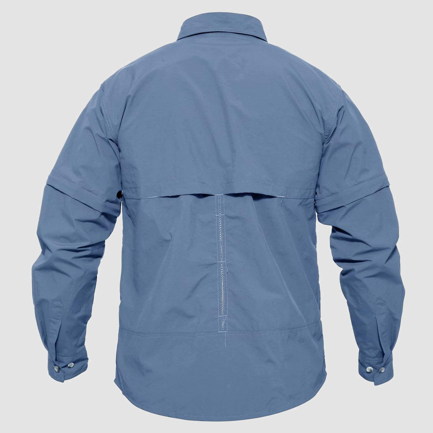 Mens Fishing Hiking Shirts with Detachable Sleeves Long/Short