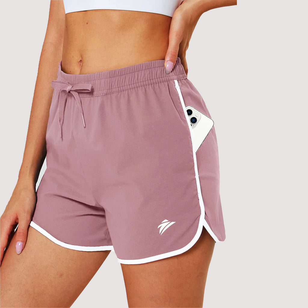 Women's Running Shorts with 2 Pockets Quick Dry Yoga Shorts