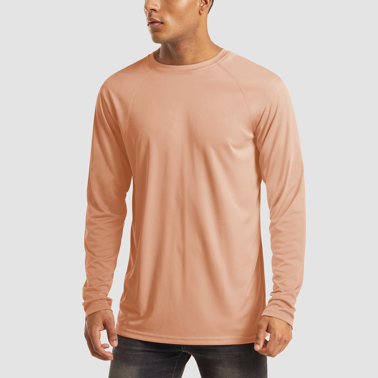 【Buy 4 Get 4th Free】Men's Long Sleeve Hooded Shirt UPF 50+ Athletic Shirts, Wine / L