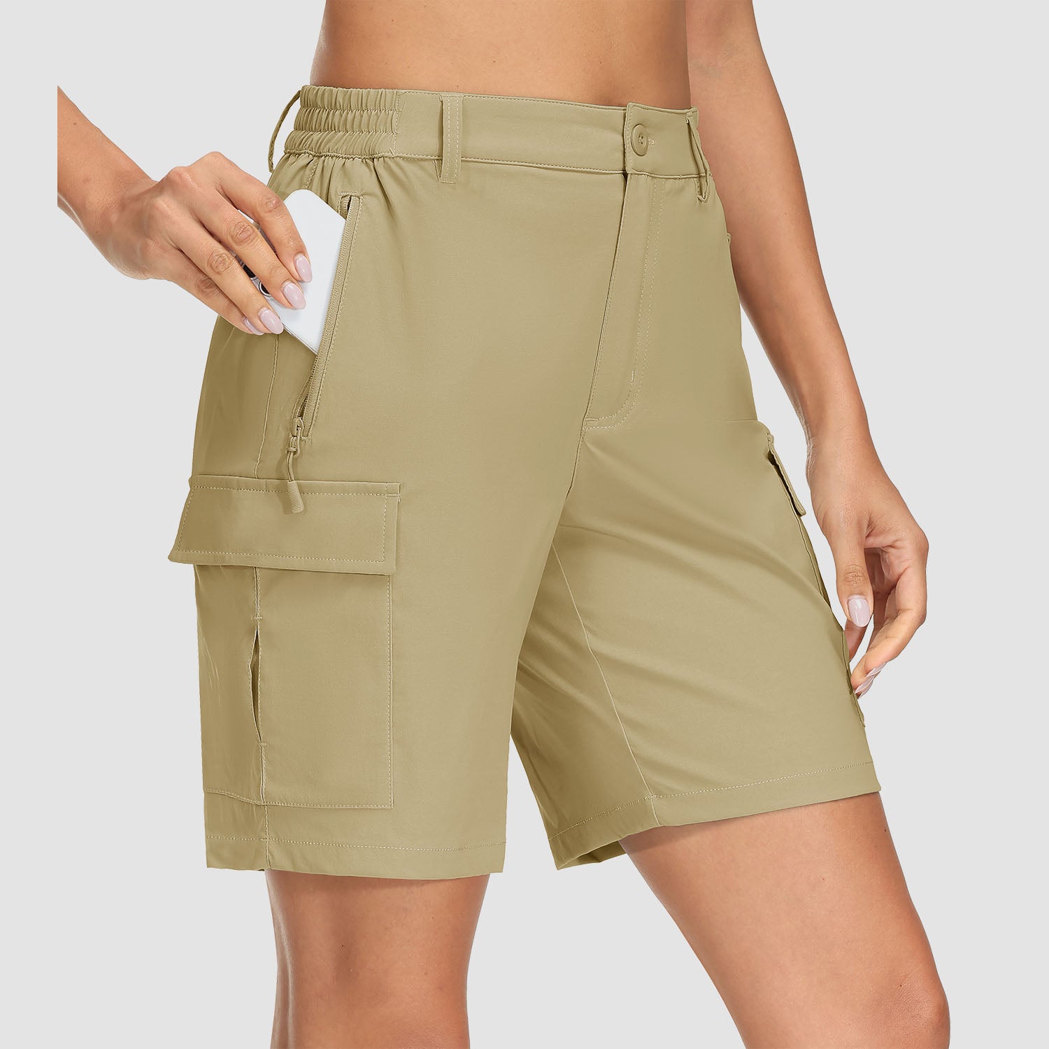 Women's Hiking Shorts Cargo Shorts Quick Dry with 5 Pockets Water-Resistant Ripstop