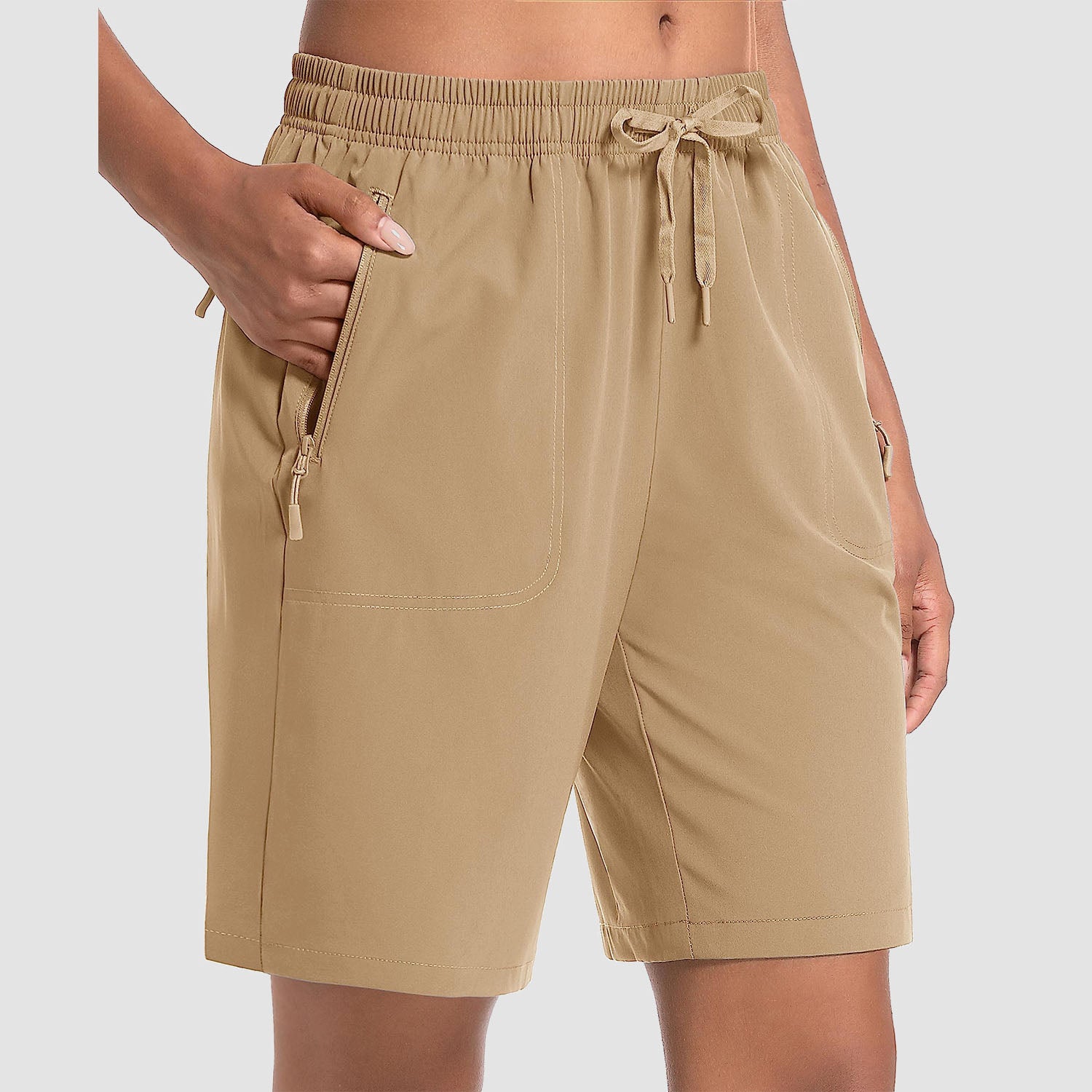 Khaki hiking hot sale shorts womens