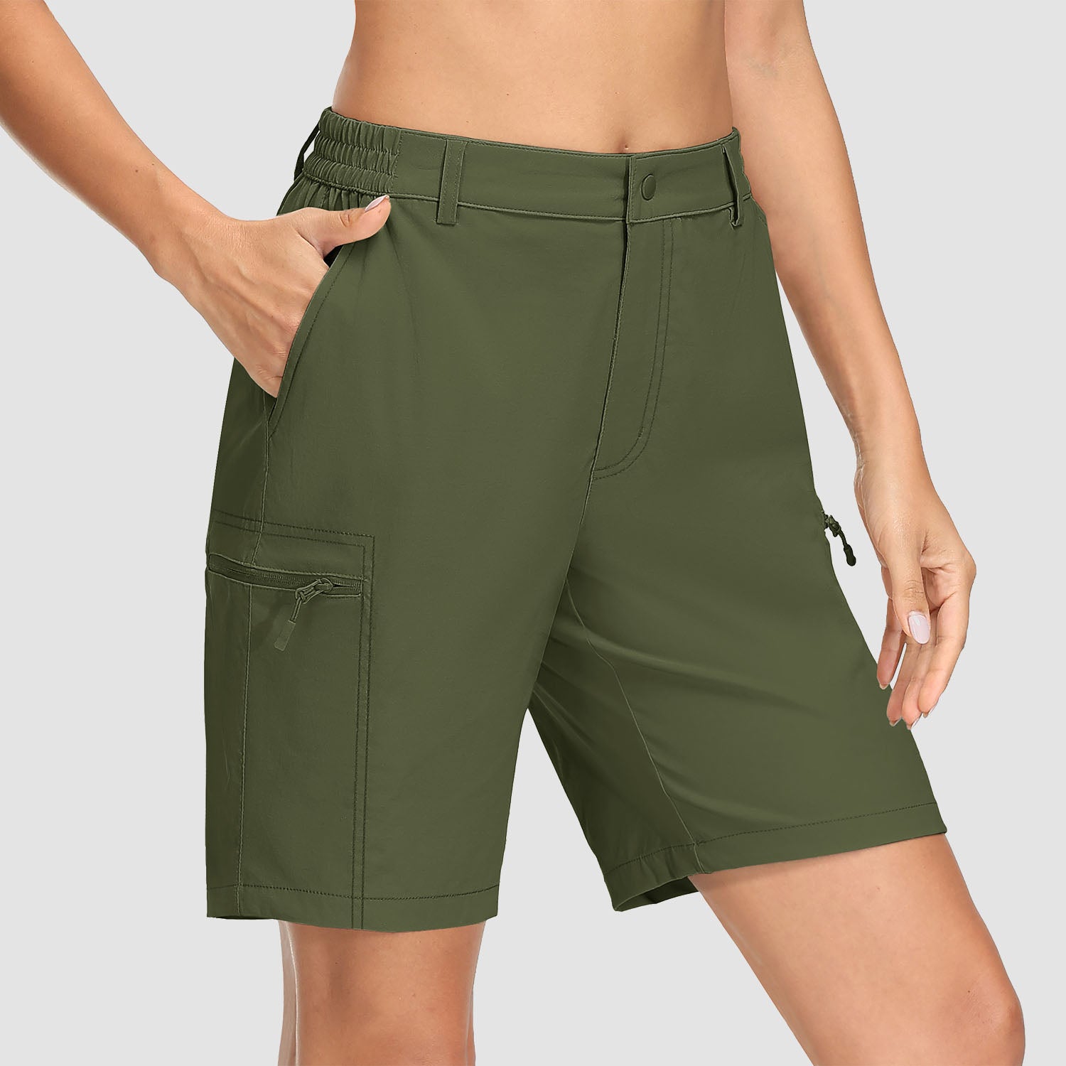 Women's Hiking Shorts with 5 Pockets Water-Resistant Ripstop Cargo Shorts Quick Dry