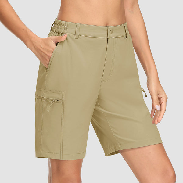 Women's Hiking Shorts with 5 Pockets Water-Resistant Ripstop Cargo Shorts Quick Dry - MAGCOMSEN