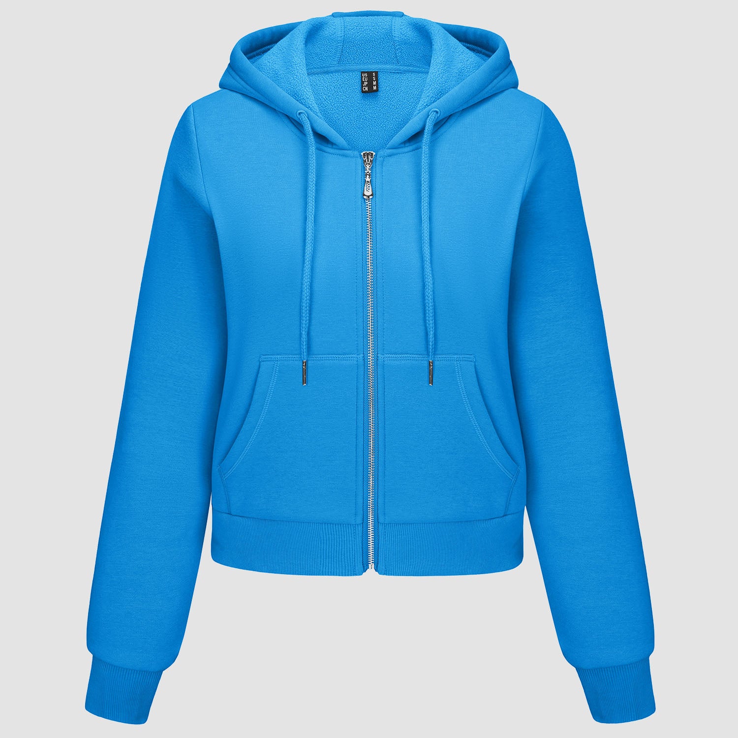 Women's Hoodie Jacket Fleece Lined Crop Tops Full Zip Hoodie For Winter