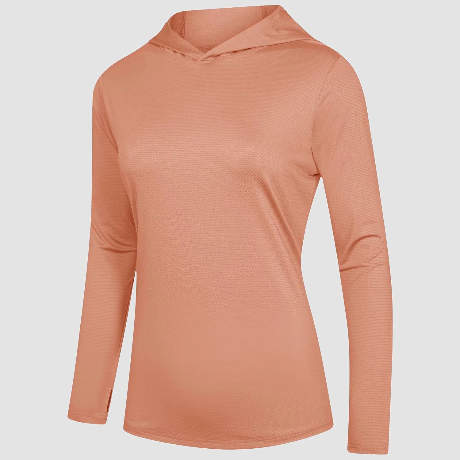  Womens UPF 50+ Sun Protection Hoodie SPF Shirt Long Sleeve  Hiking Fishing Outdoor Shirt Lightweight Hoodie Rose Red 1X