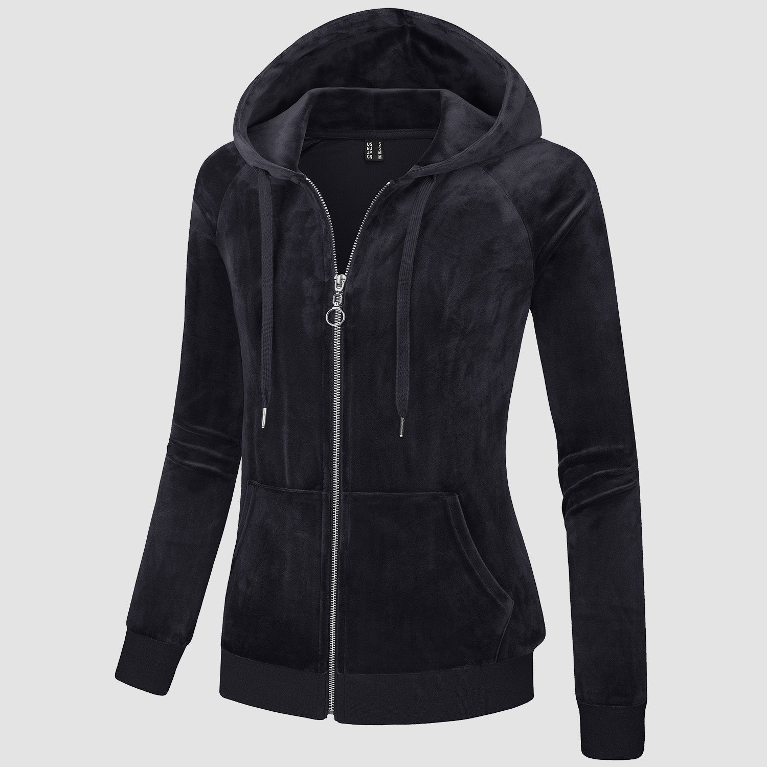 Slim fit zip hoodie hot sale women's