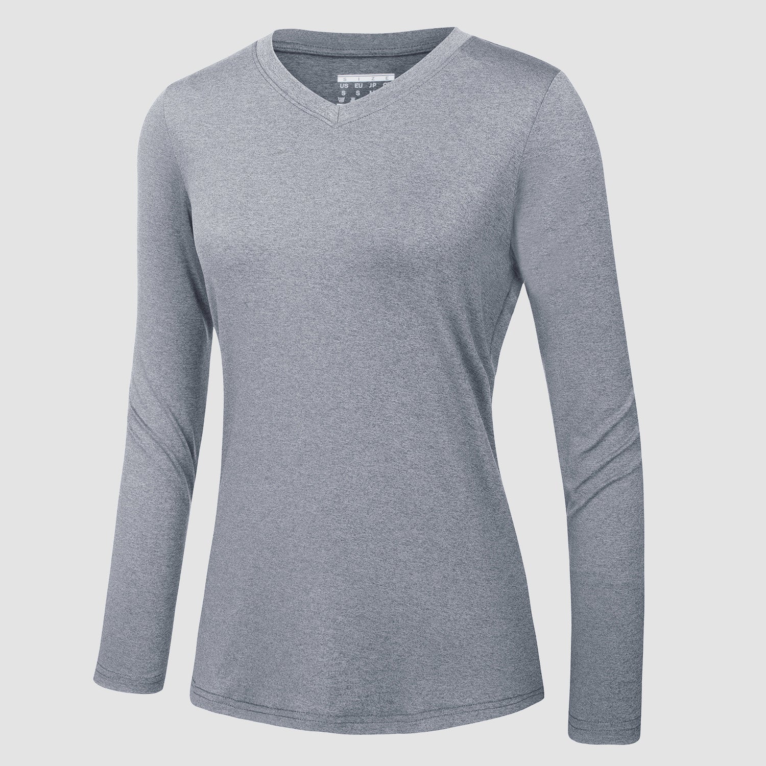 Women's Long Sleeve Shirt V Neck SPF Shirts UPF 50+ Quick Dry Workout Hiking Tee Shirts Rashguard